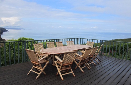 Porthtowan Cabaña | Beach Cottage con increíbles vistas a la playa y al mar