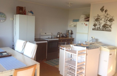 Whiritoa Casa | Bungalow frente a la playa con alojamiento