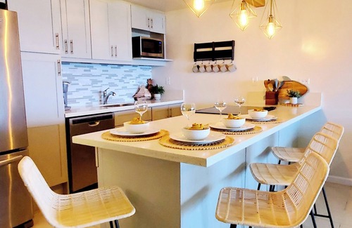 Punaluu Condominio | Beach Front Condo w/ Beautiful Sunrises on Private Sandy Beach + Turtles + Perfect Snorkel Spot