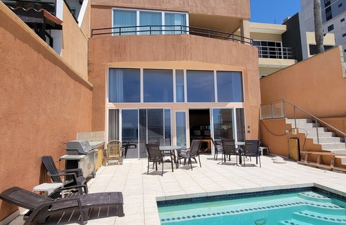 Playas de Tijuana Condominio | Beach Front with Pool, Piano, Pool Table, Bar and Beach Access