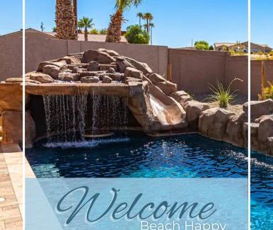 Lake Havasu City Casa | Beach Happy-Lake Close-Private Waterpark Oasis -sleeps 14