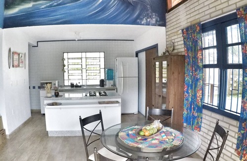 Paulo Lopes Casa | Casa de playa con baño privado, aire acondicionado, cielo, barbacoa y una gran ubicación