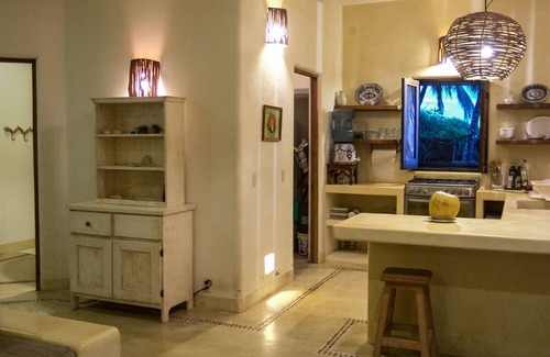 Troncones Apartamento | Apartamento frente al mar - 2 dormitorios + 2 baños + 2 zonas de estar + piscina, ¡en la mejor playa para nadar!