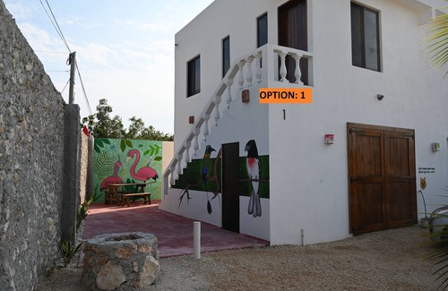 Celestún Apartamento | Beachfront lovely apartment with patio- Option-1