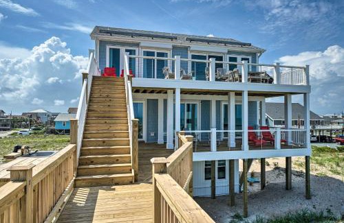 Topsail Beach Casa | Beachfront Oasis with 2 Large Decks, BBQ and Views!