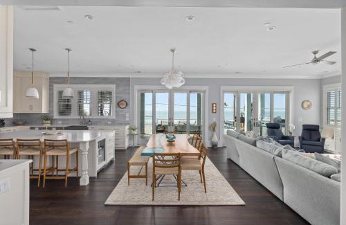 Folly Beach Casa | Beachfront Pool Outdoor Kitchen Firepit Putting Green