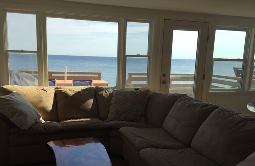 Green Harbor-Cedar Crest Casa | Propiedad frente a la playa con vistas panorámicas al mar-playa privada de Duxbury
