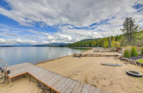 Sandpoint Casa | Beachfront Sagle Retreat with Boat Dock and Lift