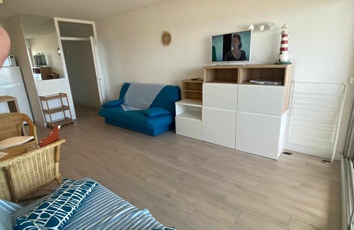 Marseillan Plage Apartamento | Estudio a pie de playa, gran nevera, lavavajillas, lavadora, parking privado