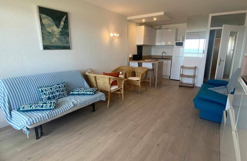 Marseillan Plage Apartamento | Estudio a pie de playa, gran nevera, lavavajillas, lavadora, parking privado
