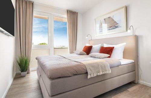 Olpenitz Apartamento | BeachLoungeThree- 1 OG, Meerblick, Balkon, Kamin, Sauna