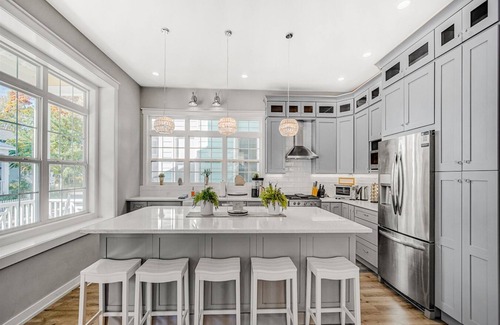 Michigan City Casa | Beachwalk Set Sail! Luxury Home Open Floor Concept Large Outdoor Area
