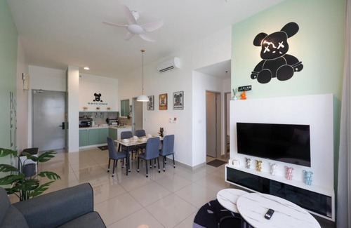 Malacca City Apartamento | Bear Paw Retreat Cityview Apartment Amber Cove