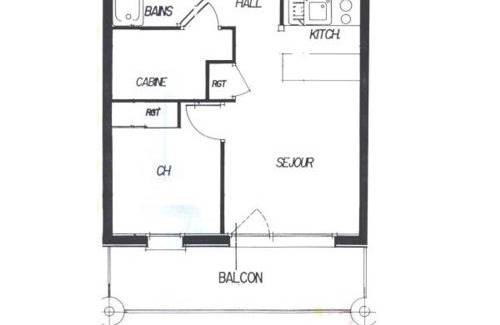 Les Menuires Apartamento | Beau 2 pièces cabine au pied des pistes avec balcon, animaux bienvenus - FR-1-452-153