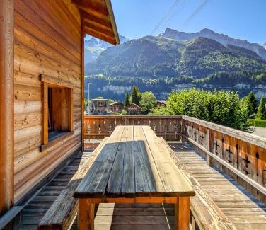 Champery Apartamento | Beau chalet au centre de Champéry - vue montagne