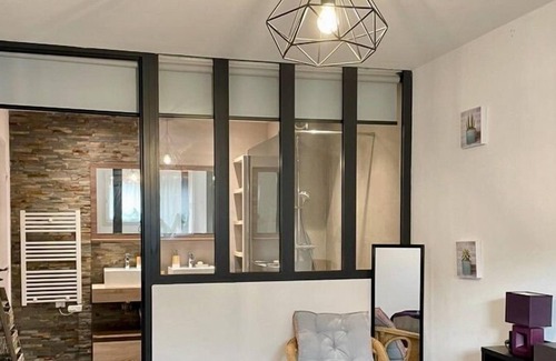 Menton Apartamento | 15 avenue de Réquier-Apartamento-Baño con ducha