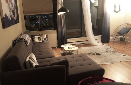 Downtown New Westminster Apartamento | Hermosa 1 habitación con impresionantes vistas