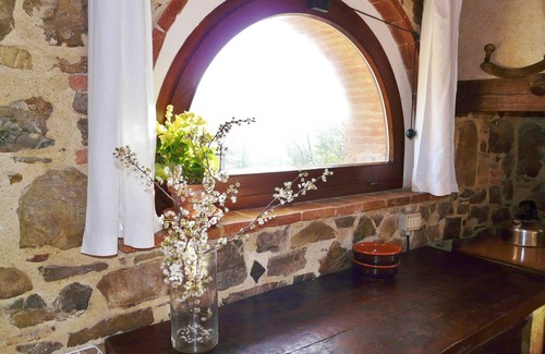 Barberino Val d'Elsa Cabaña | Hermosa casa de campo de 1 dormitorio con jardín y vistas a los olivares, piscina