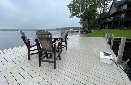 Meredith Casa | Beautiful Adirondack home faces west with huge sun deck and sleeps 10