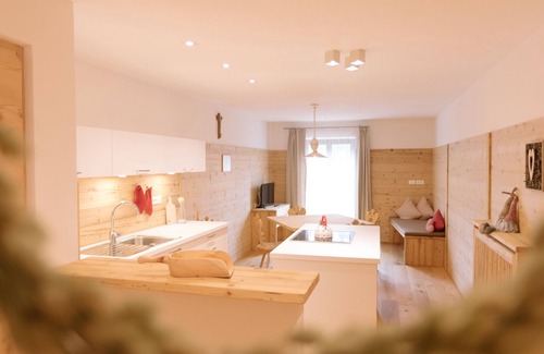 Aldino Apartamento | Casa de vacaciones " Schupf Wieserhof" con vistas a la montaña, balcón y jardín