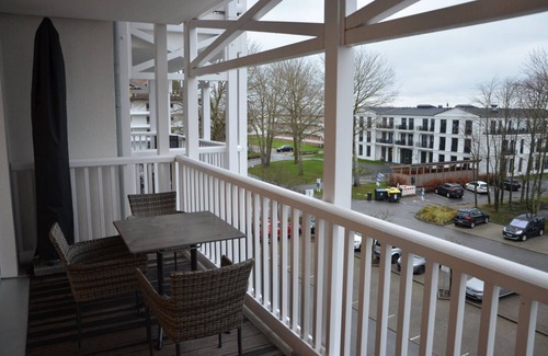 Grossenbrode Apartamento | Beautiful apartment with direct sea view from the balcony| sauna