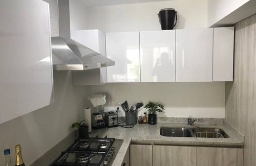 Manzanillo Apartamento | Departamento totalmente equipado Aire AC 6 personas 3 HAB TV WIFI ALBERCA