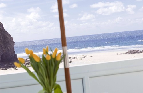 Porthtowan Condominio | Hermoso apartamento con vista a la playa en Porthtowan, hermosa playa de arena, capacidad para 4