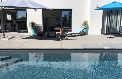 Saint-Jacques Casa | Hermosa casa en la playa a pie contemporánea