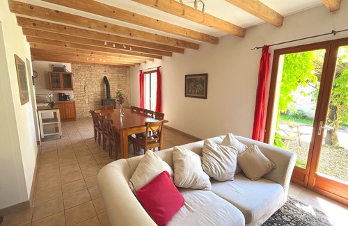 Crezieres Casa | Hermosa granero - La Grange en cabañas para familias Les Hiboux.