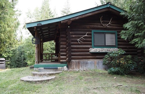 Boundary County Cabina | Beautiful custom built log cabin with AC, WiFi in private forest retreat