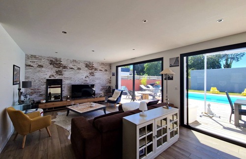 Ploemeur Casa | Cómoda casa de arquitecto con piscina climatizada, Ploemeur, Morbihan