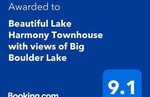 Lake Harmony Apartamento | Beautiful Lake Harmony Townhouse at Big Boulder Lake and Ski Area