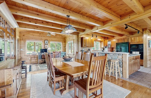 Dundee Casa | Beautiful lake view home with decks, grill, soaking tub & fireplace