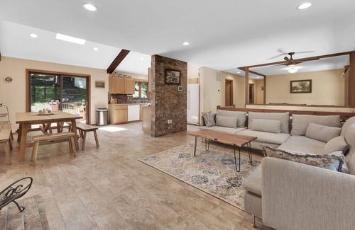 Lakeville Casa | Beautiful Lakefront House with Private Dock & Hot Tub, Secluded, Air Hockey