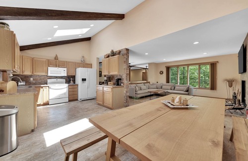 Lakeville Casa | Beautiful Lakefront House with Private Dock & Hot Tub, Secluded, Air Hockey