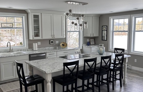 Lucerne-in-Maine Casa | Beautiful Lakefront Home on Phillips Lake