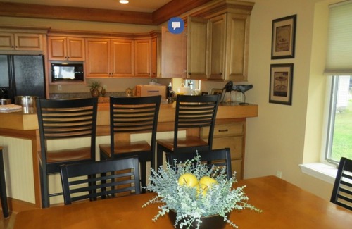 Gaylord Casa | Beautiful lakeside home with private beach, access to golf, skiing, shopping.