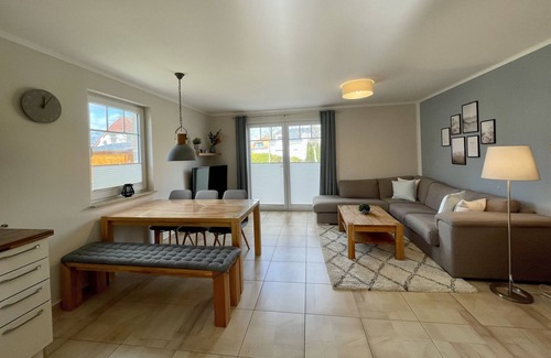 Fuhlendorf Casa | Beautiful location with a view of the bay, DHH, garden, near swimming area, pets are welcome!