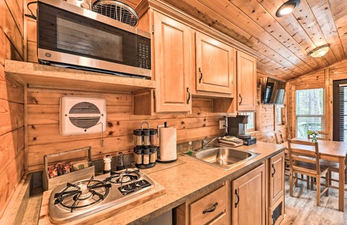 New Bern Apartamento | Beautiful New Bern Studio Cabin w/ Fire Pit!