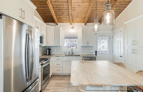 Oak Island Casa | BEAUTIFUL Oak Island OCEAN VIEW home only steps to the BEACH and BOAT LAUNCH!
