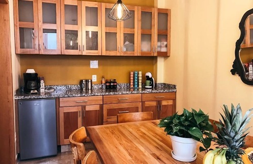 La Condesa Apartamento | Beautiful Peach Flower Art Wall Condesa G7