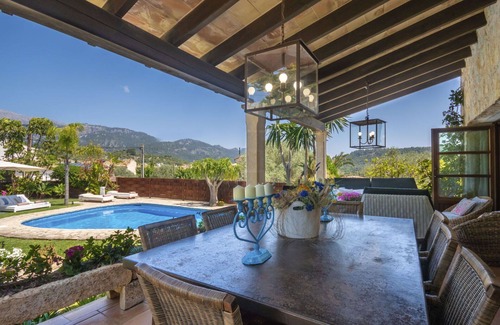 Mancor de la Vall Villa | Casa de vacaciones privada con piscina privada, WIFI, A/C, TV, patio, vista panorámica