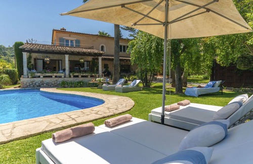 Mancor de la Vall Villa | Casa de vacaciones privada con piscina privada, WIFI, A/C, TV, patio, vista panorámica
