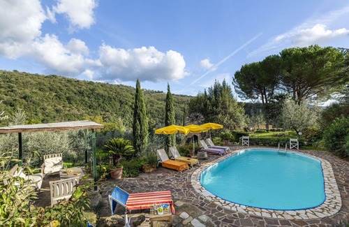 Greve in Chianti Villa | Casa de vacaciones privada con piscina privada, WIFI, A/C, TV, patio, vista panorámica