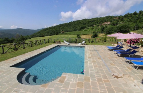 Bivio Lugnano Villa | Preciosa casa de vacaciones privada para 7 personas con piscina privada, TV y aparcamiento