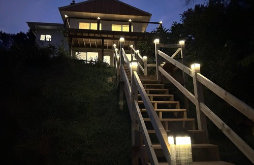 Tainter Lake Cabaña | Beautiful private cottage with amazing views of Tainter Lake in Menomonie