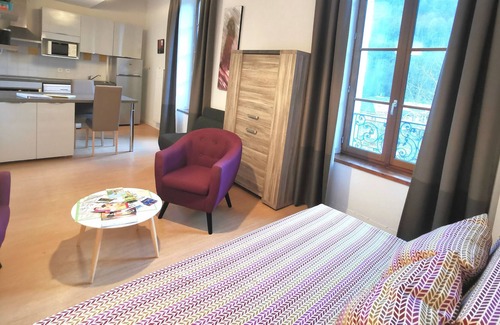 Aulus-les-Bains Apartamento | Bonito estudio n ° 204, recuperado y de pie en la residencia del gran hotel.