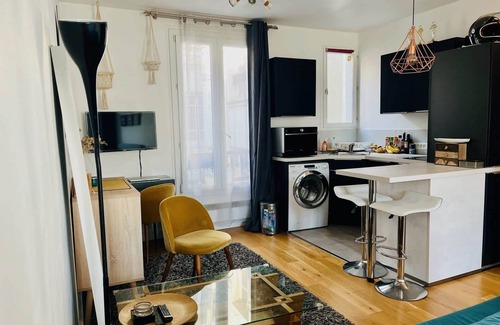 Quartier du Pont-de-Flandre Apartamento | Beautiful studio near Canal Saint-Denis