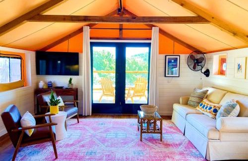 Ingram Otro | Beautiful Tented Cabin in Texas for Glamping by Guadalupe River