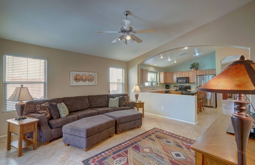 San Tan Valley Casa | Beautiful Vacation Home with Private Outdoor Pool & Spa In Johnson Ranch Comm.